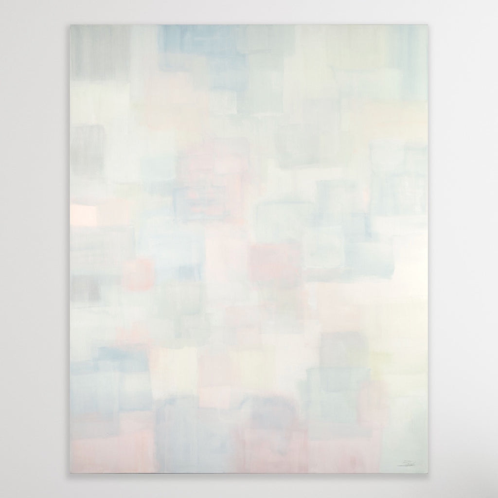 Bedroom Lights - a tranquil abstract painting by Billy Pease.