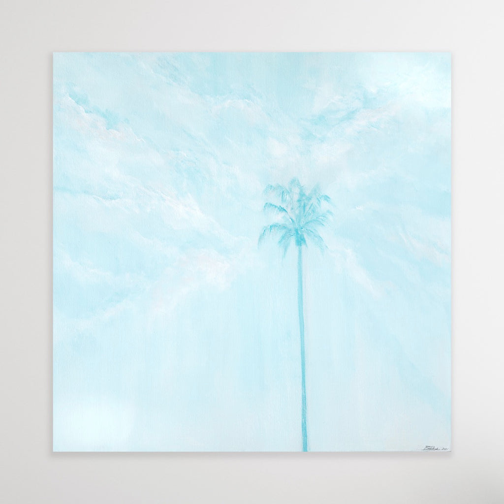 Cloud Dance - a palm tree painting by Billy Pease